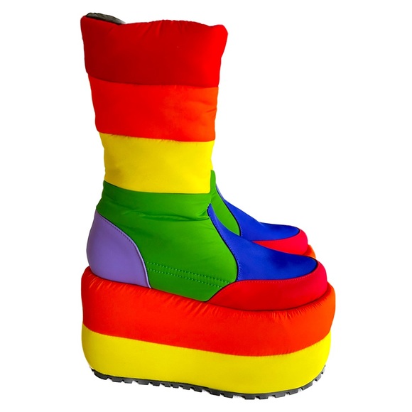 dELiA*s Shoes - Delia’s x Dollskill Rainbow 🌈 Platform Puffer Boots